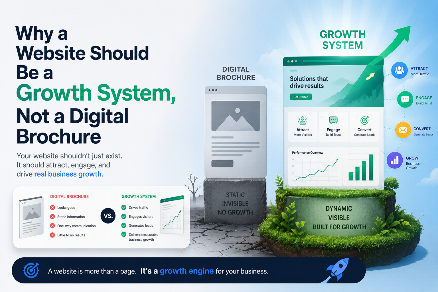 Why a Website Should Be a Growth System, Not a Digital Brochure